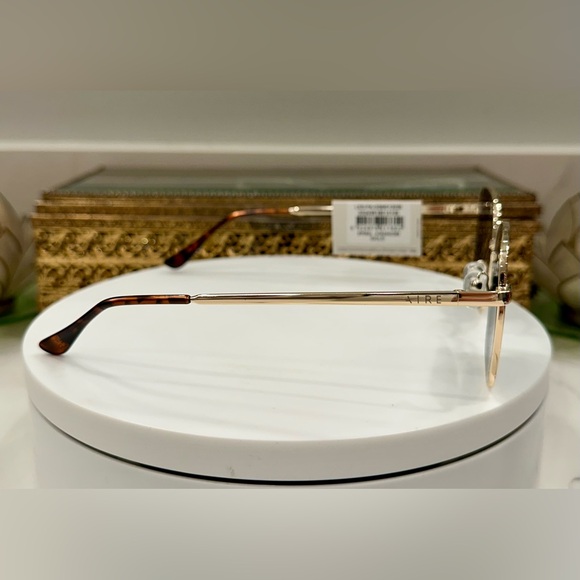 NWT Aire - Gold Spiral Square Sunglasses/Sunnies/Shades - Picture 5 of 15